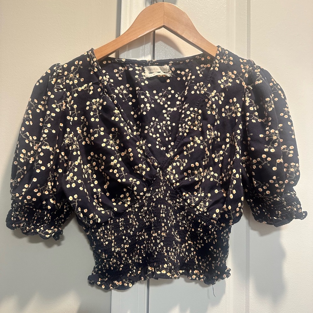 Urban Outfitters floral cropped Top medium‎
